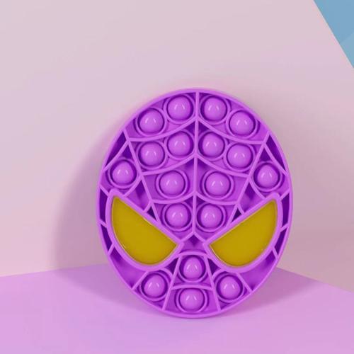 Couleur Violeta Pop It ? Bulle Sensorielle Spiderman, Pour Autisme, Besoins Spéciaux, Anti-Stress Amusant Pour Enfant