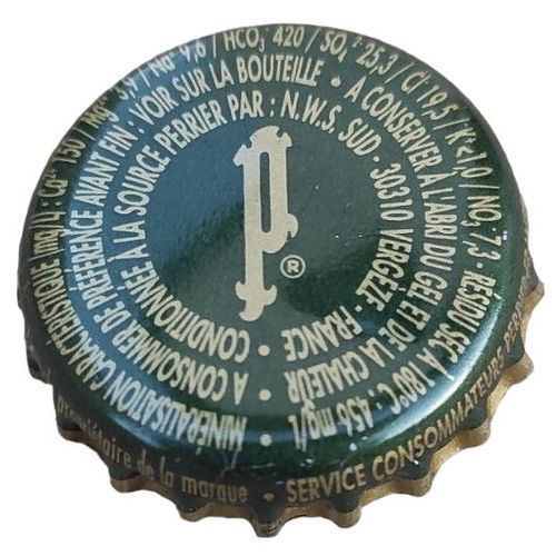 France Capsule Crown Cap Eau Minérale Naturelle Gazeuse Perrier Su