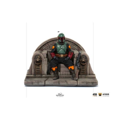 Star Wars The Mandalorian - Statuette 1/10 Deluxe Art Scale Boba Fett On Throne 18 Cm