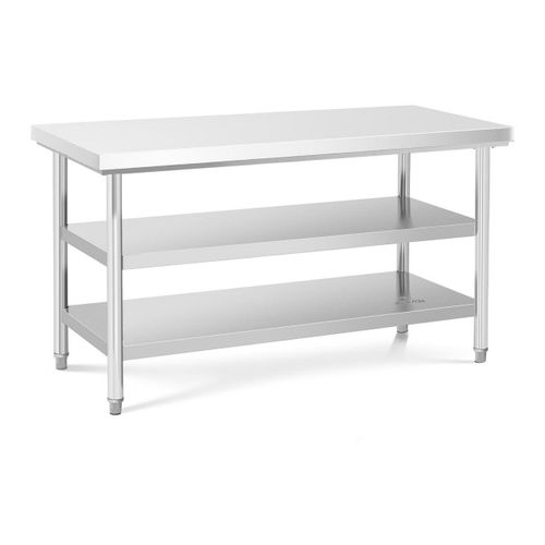 Table De Travail Inox 150 X 70 Cm 600 Kg 3 Niveaux Helloshop26 14_0003688