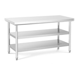 Table De Travail Inox 150 X 70 Cm 600 Kg 3 Niveaux Helloshop26 14_0003688