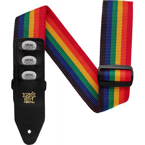 Ernie Ball 4188 - Sangle Pickholder Arc-En-Ciel