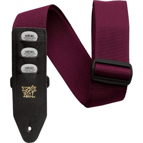 Ernie Ball 4688 - Sangle Pickholder Bordeaux