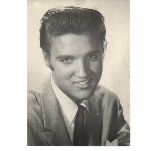 Elvis Presley Carte Postale N° Cp 105 (Noir Et Blanc Sourire)