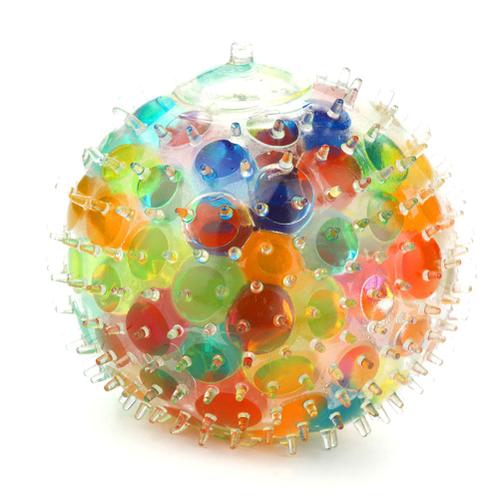 Balle anti-stress XXL avec des perles aquatiques de toutes les couleurs