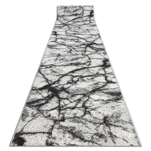 70x500 Cm Tapis De Couloir Bcf Morad Marmur Marbre Gris 70 Cm