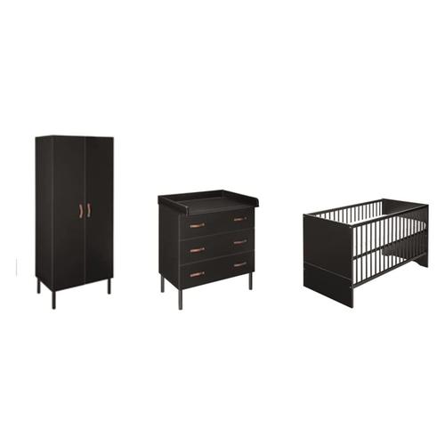 Ensemble De 4 Pices Melody Black - Pour Chambre D'enfant