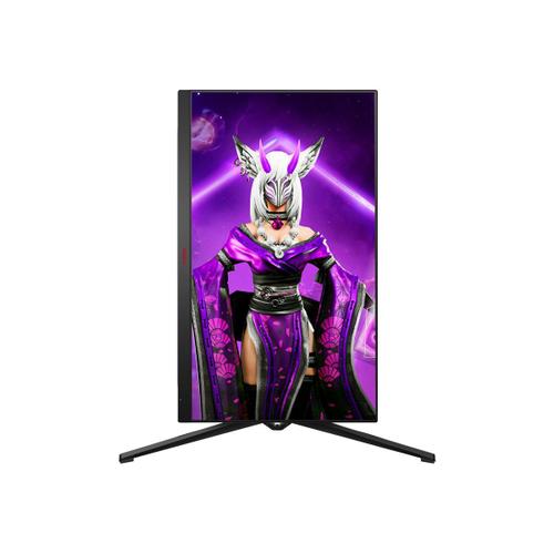 AOC Gaming AG274QS - AGON4 Series - écran LED - 27" - 2560 x 1440 QHD @ 300 Hz - IPS - 400 cd/m² - 1000:1 - DisplayHDR 400 - 0.5 ms - 2xHDMI, 2xDisplayPort - haut-parleurs - noir, rouge