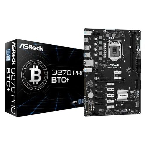 Q270 Pro Btc+ Mining Mainboard Socket 1151 12x Pcie