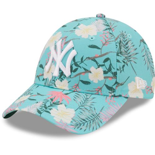 New Era 9forty Femme Cap - Floral New York Yankees Sky Blue