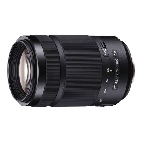 Objectif Sony SAL55300 - Fonction Télé - 55 mm - 300 mm - f/4.5-5.6 DT SAM - Sony A-type - pour Handycam NEX-VG900; a SLT-A57, SLT-A58, SLT-A65, SLT-A77; a3000