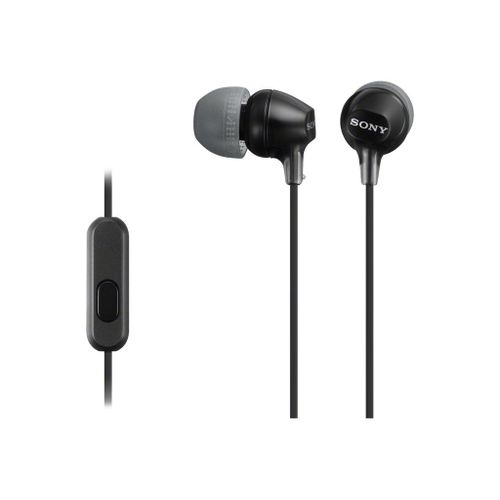 Sony MDR-EX15AP/B - EX Series - écouteurs avec micro - intra-auriculaire - filaire - jack 3,5mm - noir