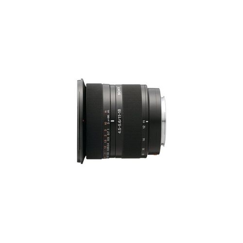 Objectif Sony SAL1118 - Fonction Grand angle - 11 mm - 18 mm - f/4.5-5.6 DT - Sony A-type - pour Handycam NEX-VG900; a DSLR-A100, SLT-A57, A58, A65, A77; a NEX F3D, F3K, F3Y; a1; a3000