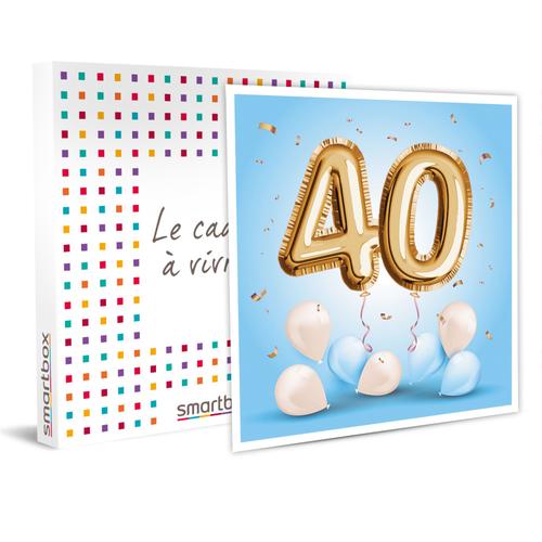 Smartbox Joyeux anniversaire ! Pour les 40 ans d'un homme - Coffret Cadeau  Multi-thèmes pas cher 