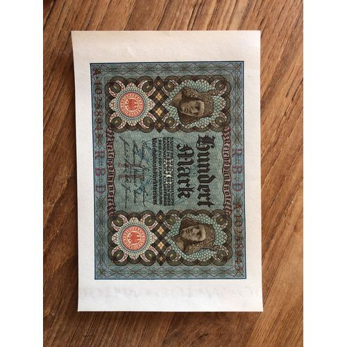 Billet Allenand 100 Mark De 1920
