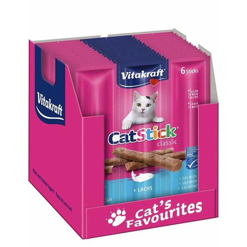 Vitakraft Cat-Stick Mini - Friandise Premium Pour Chat Saveur Saumon 10 Sachet.