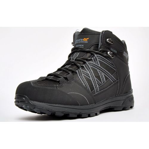 Regatta Samaris Ii Mid Isotex Bottines Bottes De Randonnée Marche Montagne Imperméables Noir/granit