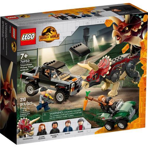 Lego Jurassic World - L'embuscade Du Tricératops En Pick-Up - 76950