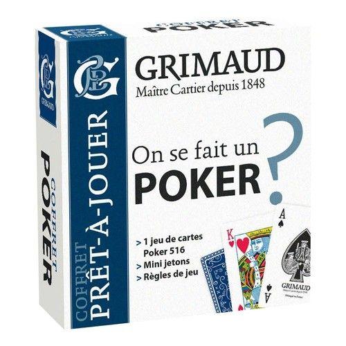Jeu de cartes à jouer Poker Grimaud 516 bleu