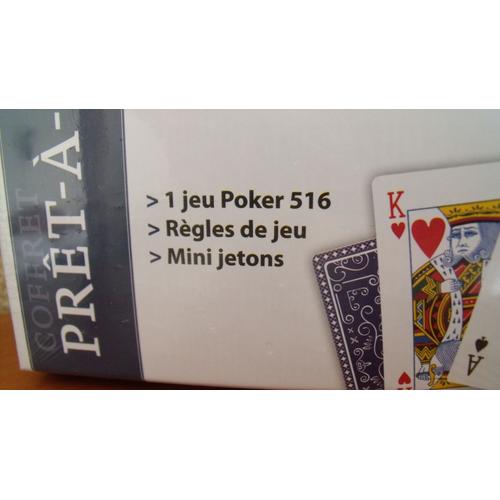 Jeu de cartes à jouer Poker Grimaud 516 bleu