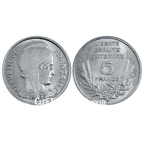Piece 5 Francs Bazor 1933
