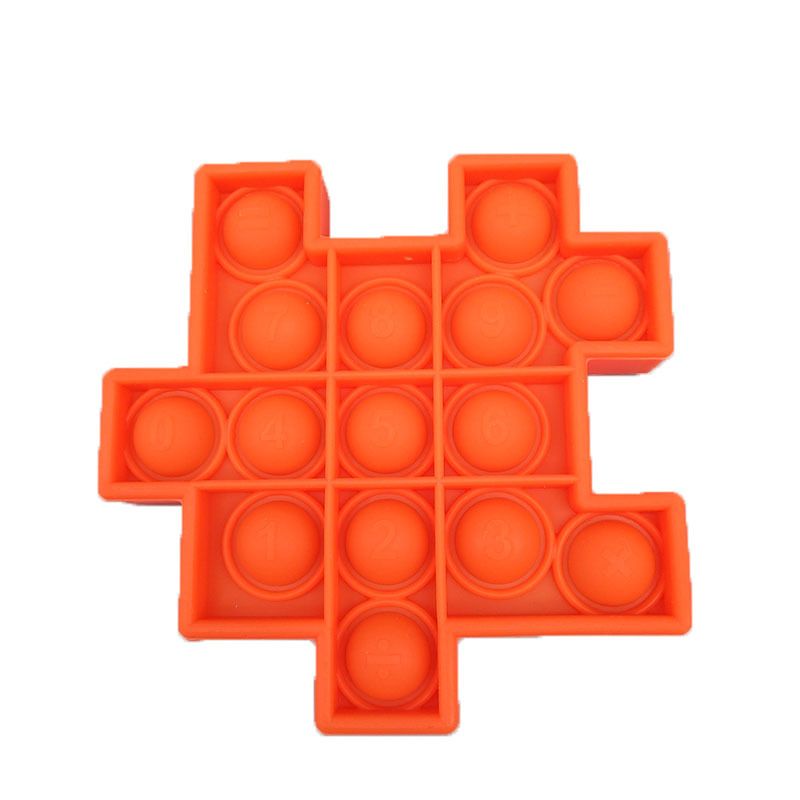 Couleur Orange Cube Puzzle Msxf, Jouet Anti-Stress, Contrôleur De Planche, Jouet Éducatif Pour Enfants, Jouet Fidget, Bulle Sensorielle