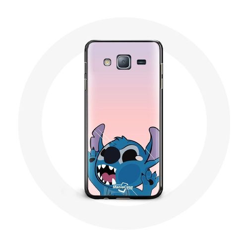 Coque Pour Samsung Galaxy A3 Stitch Le Nez En L'air Fond Rose