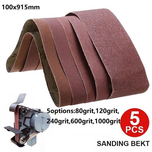 Bande Abrasive, grain 80 100 915 120 240 600mm, 5 pièces, 1000 x mm, ponceuse, ponceuse, outil de polissage