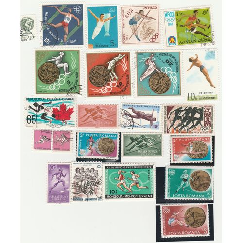 23 Timbres De Divers Pays - Sports - Athlétisme
