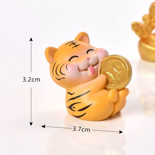 Mini Ornement De Jardin Miniature Kawaii, Pot De Décoration Artisanale Année Du Tigre, Accessoire De Décoration Pour La Maison, Jouet Pour Enfant, Cadeau, 2022