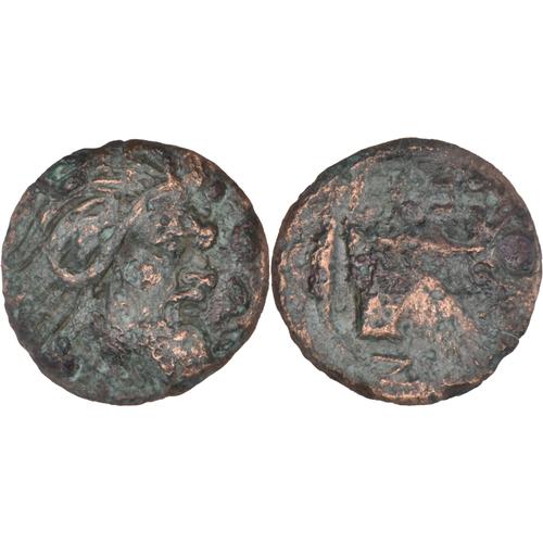 Grèce Antique - Unité De Bronze - Tête D'un Homme Barbu À Droite - 03-054