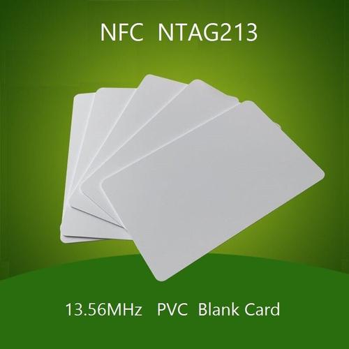 Carte à NFC 200 pièces 13.56MHz,carte NFC 213 blanche,carte NFC RFID