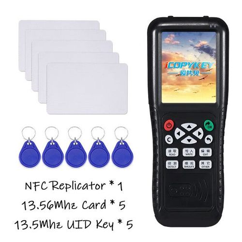 Icopy-Duplicateur Rfid pour bracelet de téléphone portable,programmeur de décryptage avancé,13.56mhz,125khz,Nfc, - Type WHITE