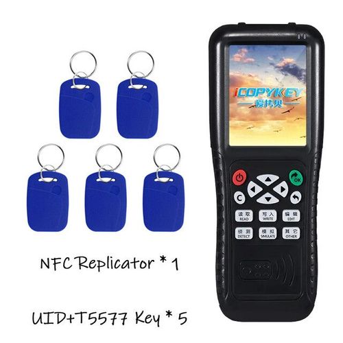 Icopy-Duplicateur Rfid pour bracelet de téléphone portable,programmeur de décryptage avancé,13.56mhz,125khz,Nfc, - Type GRIS