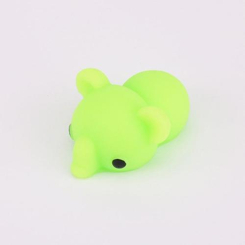 Couleur Éléphant Vert Balle Anti-Stress En Forme D'animal Mignon, Jouet À Presser Mochi, Anti-Stress, Doux Et Collant, Cadeau Amusant