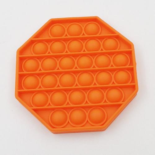 Couleur Octogone Orange Lapin Push Bubble Fidget Toys, Autisme, Besoins Spéciaux, Anti-Stress, Aide À Soulager Le Stress, Animal Chat, Augmenter La Pression