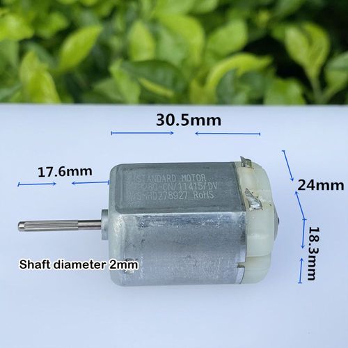 Moteur FP-280 Standard à arbre Long, cc 6V-14.4V 9V 12V 5900 tr/min, pour accessoires de balayeuse, jouet électrique, modèle 280 à balais de carbone
