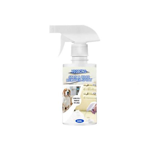 Nettoyeur De Mousse Multi-Usages 60/120ml, Déodorant Pour Animaux De Compagnie, Spray De Mousse Pour L'élimination Des Odeurs D'animaux, Nettoyeur De Décontamination Pour Tapis De Sol Et Couverture 