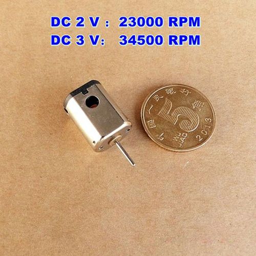 Moteur électrique magnétique puissant avec trou de chauffage, Mini moteur N20-18048 cc 1.5V-3V 34500 tr/min à balais de carbone à grande vitesse