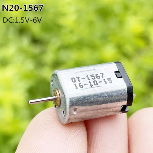 Moteur électrique N20 1.5V-6V DC 3V 3.7V 5V 39300 tr/Min, grande vitesse, balais de carbone précieux, modèle N20-1567 pour jouet de loisir