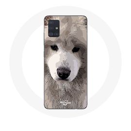 Coque Pour Samsung Galaxy A71 Samoyède Gris Race De Chiens