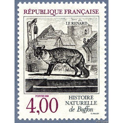 Timbre De 1988 Histoire Naturelle De Buffon Le Renard - N° 2541 **