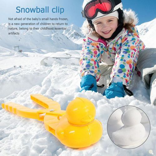 Pince À Boules De Neige En Forme De Train, Bonhomme De Neige Mignon, Boule D'argile, Fabricant Créatif, Moule, Pelle À Neige Pour Enfants, Jouets De Sport De Plein Air, 1 Pièce