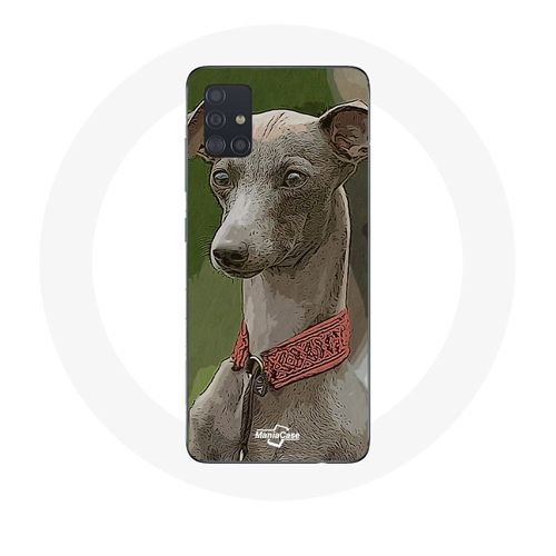 Coque Pour Samsung Galaxy A71 Lévrier Greyhound Gris