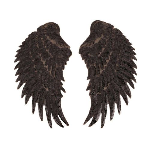 Autocollants À Paillettes Avec Motif D'ailes D'ange Pour Vêtements D'enfants, Patch Brodé À Coudre, 4 Couleurs