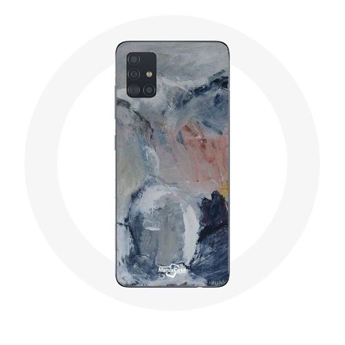 Coque Pour Samsung Galaxy A71 Fond De Texture Abstraite Gris