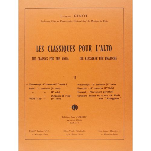 Henry Vieuxtemps : 4e Concerto 1er Mouvement - Transcription Pour Alto De Etienne Ginot