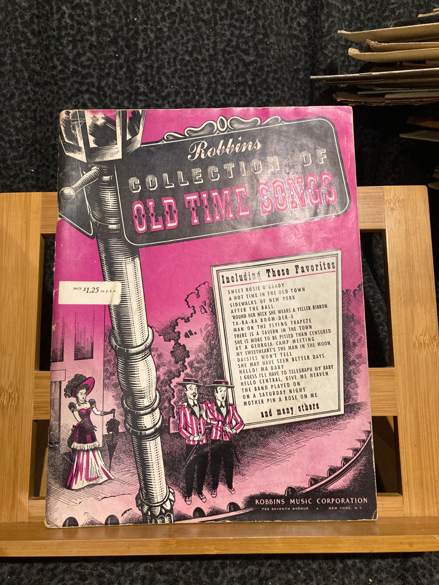 Robbins Collection Of Old Time Songs Partition Chant Piano Accords Ed. Robbins