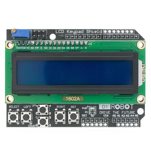 Bouclier de clavier LCD LCD1602, 1 pièce, 1602 modules d'affichage pour Arduino ATMEGA168 ATMEGA328 ATMEGA2560 ATMEGA1280 UNO écran bleu