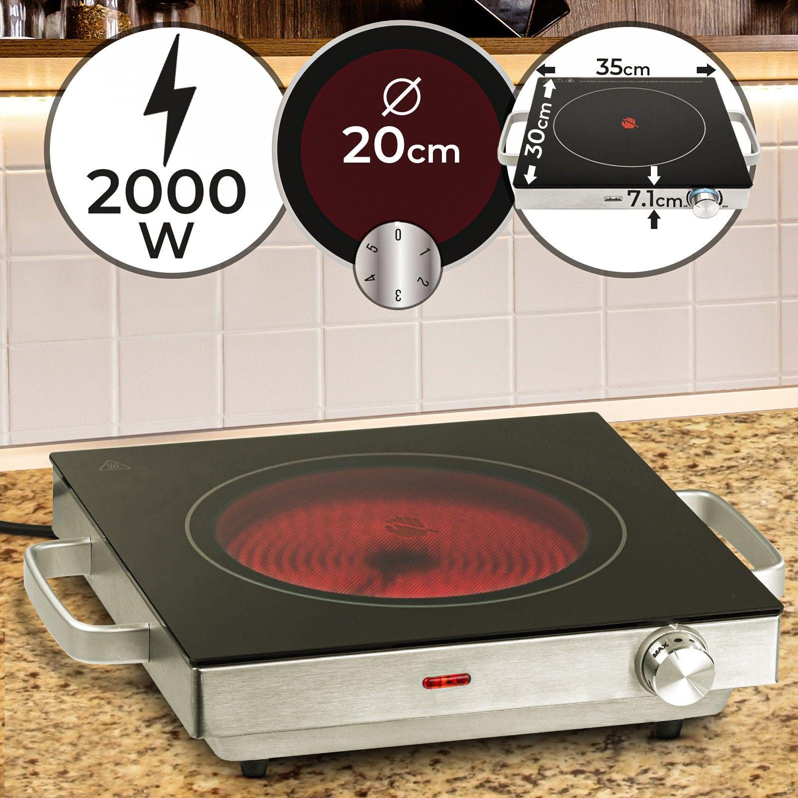 Plaque à induction portable 2000w plaques de cuisson céramique 15
